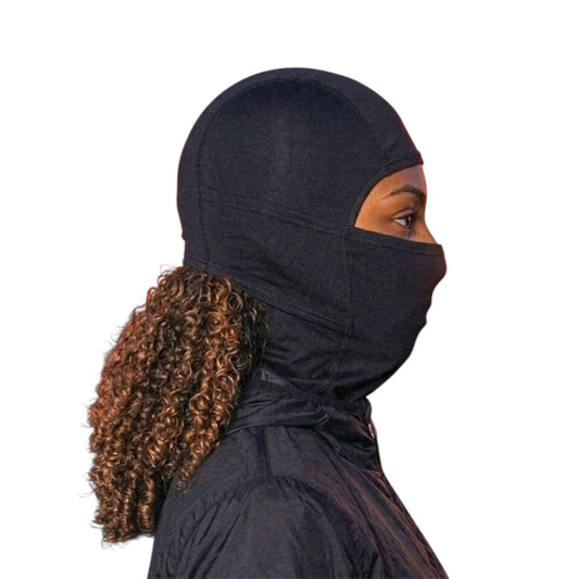 Cagoule satin unisexe – cheveux longs sous casque